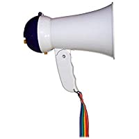 Los mejores  - emi power Megáfono Altavoz Profesional portátil con Ajuste de Volumen Sirena y Mango Plegable